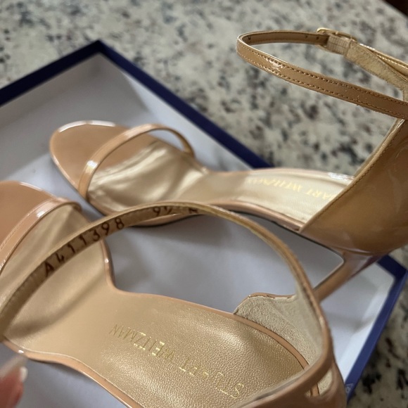 Stuart Weitzman Nudistsong High Heel Sandal; 9.5 nude - Picture 2 of 5